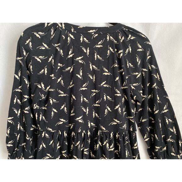 Maeve by Anthropologie Winona Babydoll Loose Fit Tunic 3/4 Sleeves Blouse XS - Picture 7 of 10